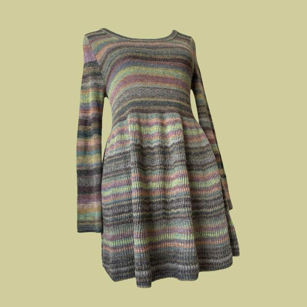 Space dye babydoll sweater by Moth - size small